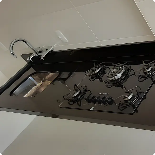 Projeto de bancada em mármore
